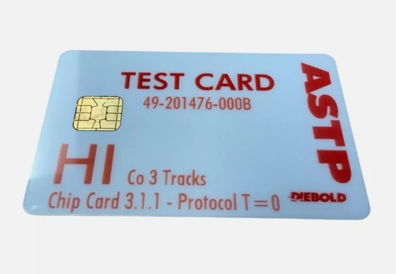 Diebold Nixdorf Hi-Co Test Card ASTP 49201476000B – OEM Magnetic Stripe Card