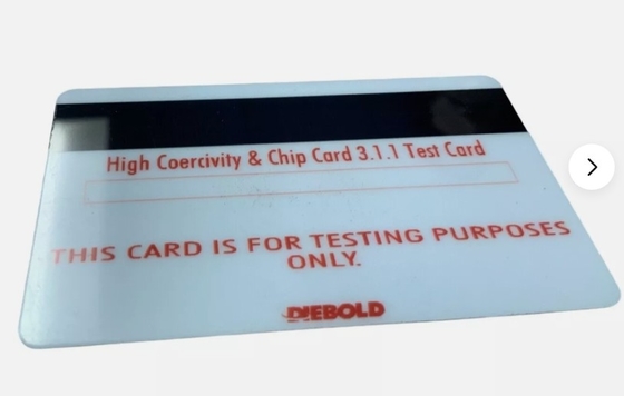 Diebold Nixdorf Hi-Co Test Card ASTP 49201476000B – OEM Magnetic Stripe Card
