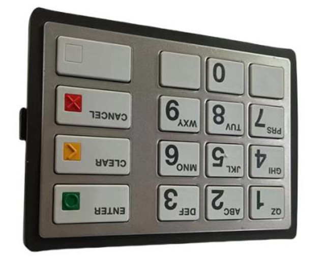 49249441768A 49-249441-768A Atm Parts Diebold Keypad EPP7 PCI-Plus LGE ST STL HTR ENG(US) ATM Spare Parts